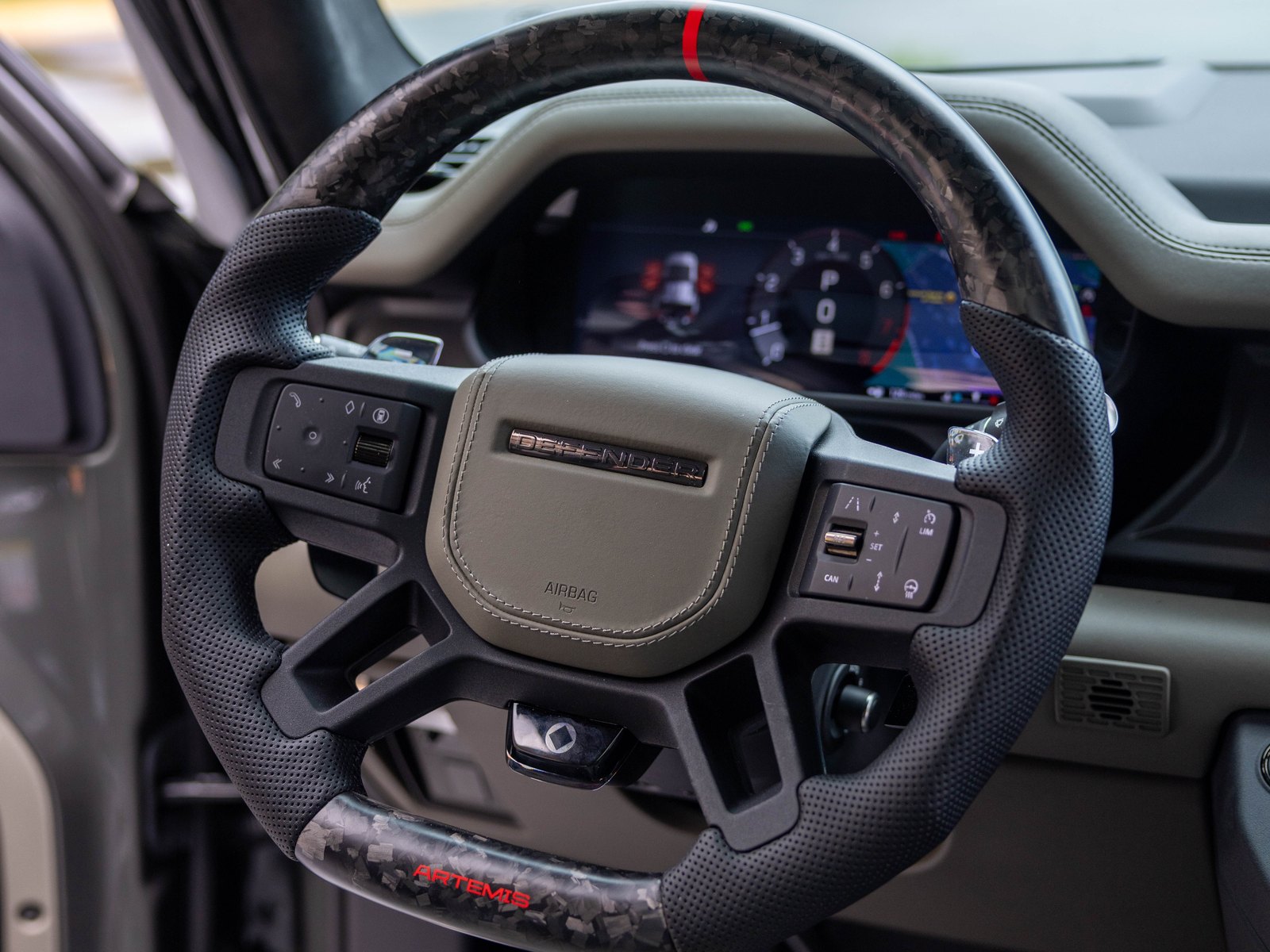 Artemis Dry Carbon & Leather Steering Wheel